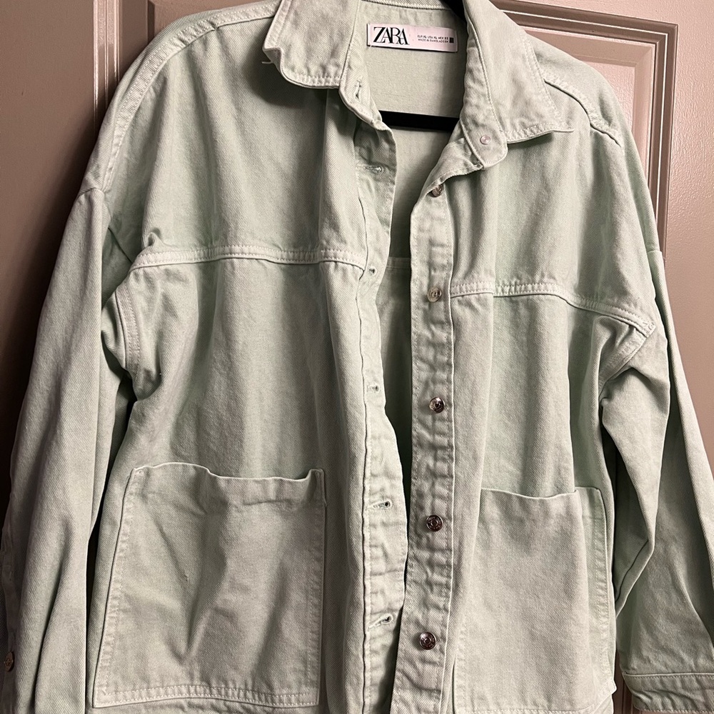 Zara Light Green Jacket
